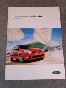 フォード フィエスタ FORD FIESTA 2002 UKカタログ 39P