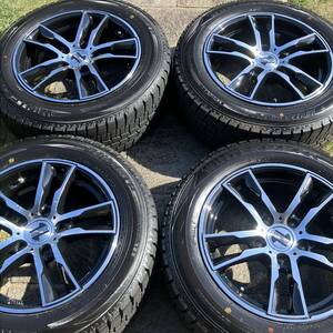 【ワンシーズン使用 ガリ傷無し】ケレナーズ 16x7J +33 PCD120 5H ダンロップ ウインターマックス WM02 205/60R16 2021年製 4本セット