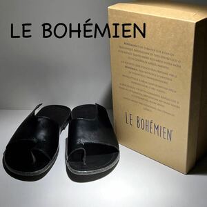 新品EU41 LE BOHEMIENレザーサンダル ブラック黒 ル ボヘミアン イタリア 534sAntOnI26