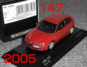 1/43 アルファロメオ 147 レッド 2005 AlfaRomeo