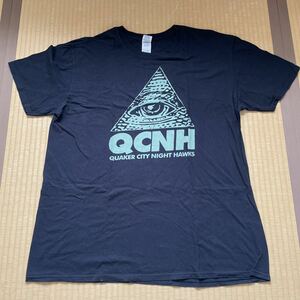 QCNH バンドTシャツ QUAKER CITY NIGHT HAWKS 半袖Tシャツ クエーカーシティナイトホークス Tシャツ TOUR2018 tシャツ EUROPEAN TOUR 2018