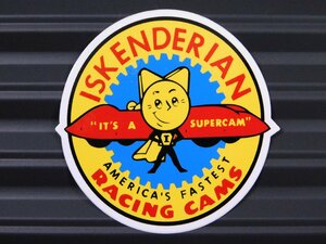 送料\84【ISKENDERIAN・ISKYレーシングカム】※《レーシングステッカー》　(品番：ms027)　アメリカン雑貨　ガレージ