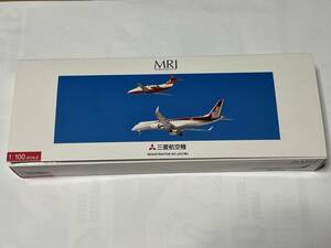 1/100 MRJ90 JA21MJ 飛行試験機初号機 （ギア付） スナップフィットモデル 全日空商事　三菱重工　試験塗装機