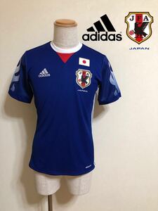 【新品】 adidas JAPAN アディダス サッカー 日本代表 W杯出場 20周年 メモリアル 炎 ユニフォーム ホーム サイズS 半袖 AZ5633 侍ブルー