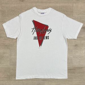 80s【Huey Lewis & The News】The FORE! Tour 1986 Tシャツ size L オフィシャル品ロックバンドTeeヴィンテージ/ヒューイルイス&ザニュース