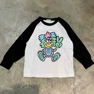 GIRLS DONT CRY 23aw VISTY TENJIKU RAGLAN SLEENE TEE Size-100 ガールズドントクライ ヴェスティ 天竺 ラグラン スリーブ 長袖Tシャツ