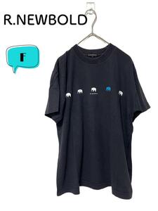 R.NEWBOLD アールニューボールド　プリントTシャツ　象　F