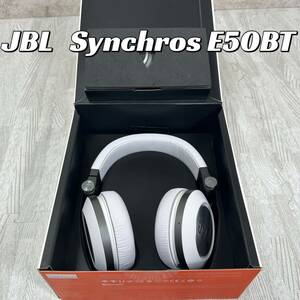 【中古良品】JBL Synchros E50BT ワイヤレスヘッドホン　白　ホワイト