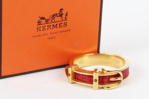 【超美品】HERMES エルメス スカーフリング ブランド小物 雑貨 箱付き【PS7】