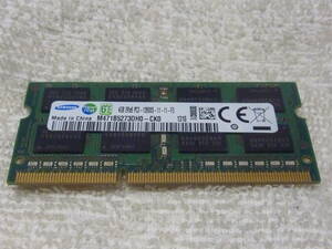 【ジャンク】SAMSUNG 4GB 2Rx8 PC3-12800S ノートPC用メモリ