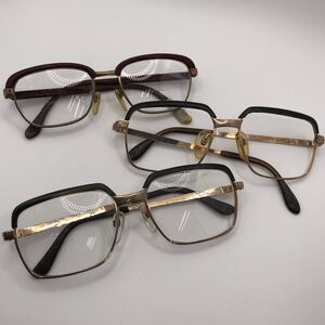 11ro52必見! RODENSTOCK ローデンストック CORREL 1/20 10K 眼鏡 全3点まとめ　中古品　