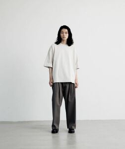 【WYM LIDNM】HARD GABA LOOSE FIT TROUSERS Sサイズ オリーブグレー タグつき新品未使用 完売 げんじ