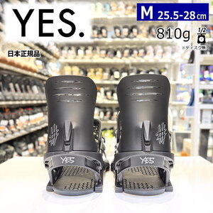 24-25 YES. IPO カラー:BLACK Ｍサイズイェス メンズ スノーボード バインディング 日本正規品