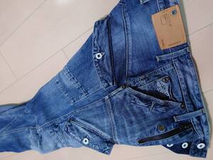 G-STAR RAW♪SCUBA 5620 TAPERED♪白釦♪ジースター♪立体裁断♪最高傑作♪W33 L32♪50214 2537 1363