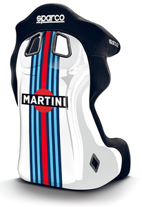 【国内正規品＆メーカー直送】SPARCO x MARTINI RACING CIRCUIT II RACING MR WRAPPING バケットシート 1脚 黒 お取寄品