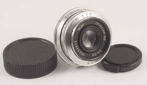 INDUSTAR 50 F/3.5 50mm クロム m39 - m42 一眼レフ レンズ ★ TESSARのコピー ★ 極上！1966