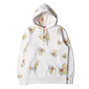 Supreme シュプリーム パーカー サイズ:S 16SS ゴンズ バタフライ柄 スウェットパーカー (Gonz Butterfly Hooded Sweatshirt) ホワイト