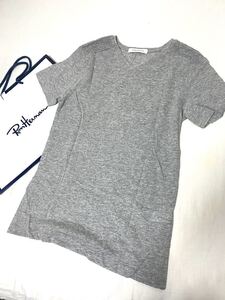 ★定価¥50,000★美品★PIERRE BALMAIN ピエールバルマン 霜降りTシャツ44 グレー モルドバ製★ロンハーマン RHC