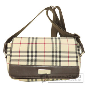 BURBERRY バーバリー ノバチェック ショルダーバッグ キャンバス レディース 中古