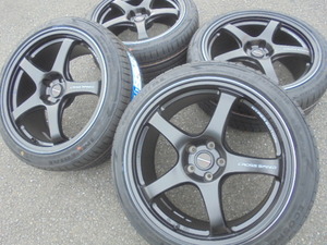 即納 クロススピード CR5 18インチ 8.5J+45 5-100 215/40R18 86 BRZ 50プリウス カローラスポーツ カローラツーリング ウィッシュ