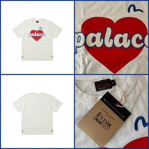 PALACE EVISU HEART T-SHIRT WHITE