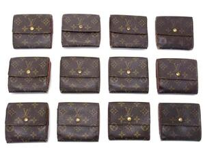 1円 LOUIS VUITTON ヴィトン M61652 モノグラム ポルトモネ ビエ カルトクレディ 三つ折り 財布 ウォレット 12点セット まとめ売り DA8816