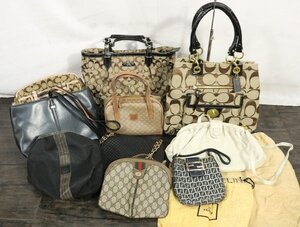 【ト滝】ブランドバッグまとめ GUCCI CELINE FENDI グッチ セリーヌ フェンディ コーチ バリー ズッカ GG ショルダー クラッチ DE000DEH24