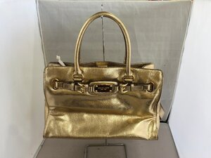 【MICHAEL KORS】マイケルコース　2WAYバッグ　シャインゴールド　レザー　レザー　SY02-GXO