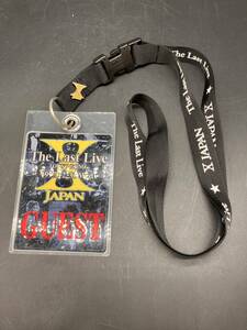 1997年 X JAPAN The Last Live 関係者用ゲストパス 非売品 ピンズ付き　hide YOSHIKI X JAPAN　The Last Live 1997.12.31　717