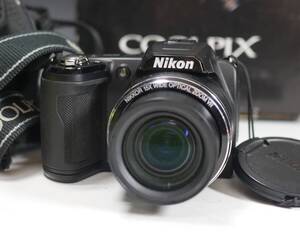 ◆Nikon COOLPIX【L110】コンパクトデジカメ 1210万画素 光学15倍 元箱・説明書・USBケーブル付属 USED品 電池駆動 ニコン