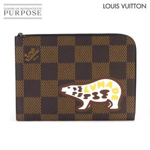 未使用 展示品 ルイ ヴィトン LOUIS VUITTON ダミエ ジャイアント LVスクエアード ポシェット ジュール クラッチ バッグ N60390 90233837