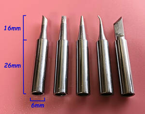 半田はんだごてのチップ 5個