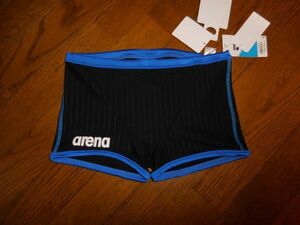 【arena】アリーナ タフスーツ/ショートボックス 黒×青/サイズS 練習用 競泳水着　競パン