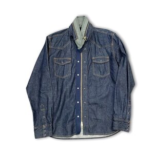 SACAI 20SS DENIM SHIRT JACKET サイズ2 インディゴ サカイ ストレートフィットデニムシャツジャケット