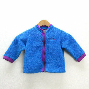 s■ノースフェイス/THE NORTH FACE NAB45750 フリース JKT【90】青/KIDS 子供用/135【中古】