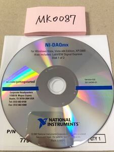 MK0087/中古品/NATIONAL INSTRUMENTS NI-DAQmX for Windows Vista, Vista x64 Edition, XP/2000 Version 8.6Disk 1of2 1枚のみ