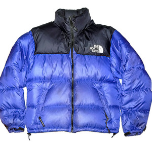 THE NORTH FACE ヌプシ ダウン ジャケット ブルー系×黒 ■サイズ MEN