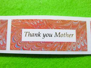 【☆母の日♡ラッピングシール☆Thank you Mother】♡20枚♡　別出品のニットと合わせてラッピング^^　【即決】