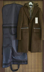 限定色 付属品完備 Sacai サカイ Herringbone Chester Docking Coat SIZE 1 BROWN × KHAKI 21-02624M 定価￥214500-