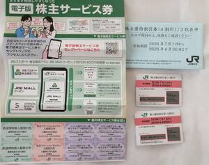 JR東日本　株主優待券２枚　2025年6月30日まで有効