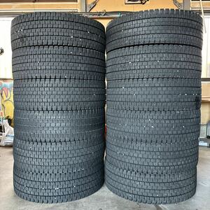 ◆265/70R19.5 140/138J◆ ダンロップSP001 2022年製 大型トラック用スタッドレスタイヤ 12本セット DUNLOP スタッドレスタイヤ