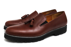 Tomo & Co トモ&シーオー タッセルローファー TMTK-S-0030 TUSSEL COCK SHOES コンビ鞣しオイルレザー 牛革 コックシューズ スリッポン Vi