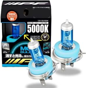 白色 5000K 12V用 H4 2本入 ハロゲン フォグランプ 車検対応 ヘッドライト MGバルブ 蓄光ブルー 5000K蓄光: