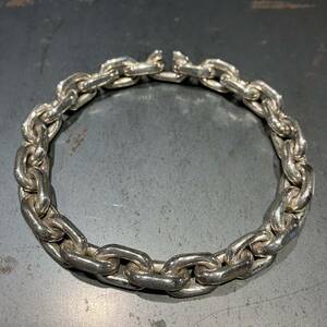 SILVER925 BIG OVAL CHAIN BRACELET/シルバー/ブレスレット