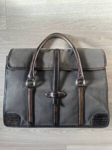 限定 Berluti ScritLeather Briefcase TerraCollection ベルルッティ レザー キャンバス ブリーフケース バッグ テラコレクション 廃盤品