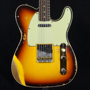 Fender Custom Shop 1960 Telecaster Custom Heavy Relic Super Faded Aged Chocolate 3-Color Sunburst