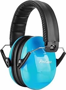 [ProCase] キッズ/大人兼用 騒音防止の安全イヤーマフ、遮音 聴覚過敏 調整可能なヘッドバンド付き 耳カバー 耳あて 聴覚