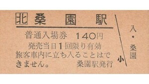 H245.JR北海道　函館本線　桑園駅　140円【0624】