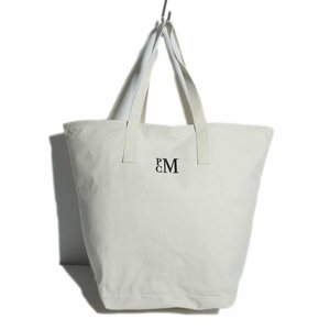 M4868f42　▼PARROTT CANVAS パロットキャンバス▼　新品 PCM CANVAS TOTE トートバッグ ナチュラル / ホワイト キャンバス 大型トート