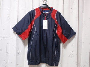 Ｌサイズ◆《asics／アシックス》◆Vジャン／V JUMPER HS ／半袖ウィンドブレーカー！ 野球 ◆新品タグ付！